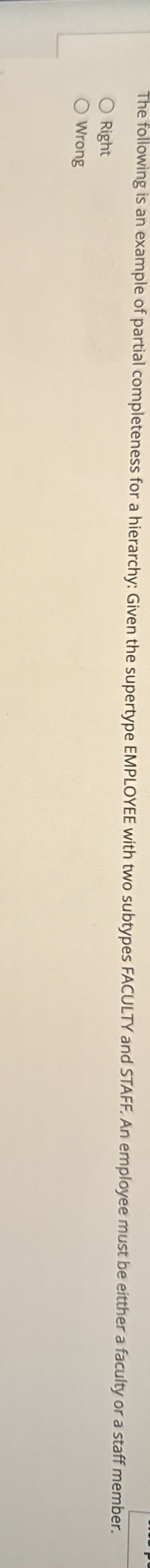 The following is an example of partial