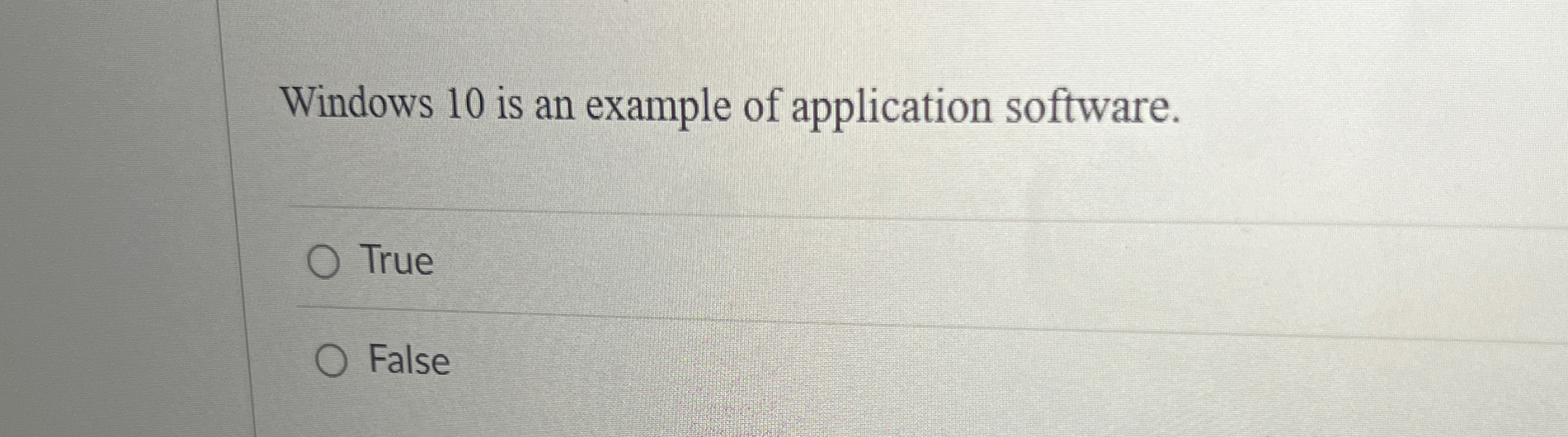 Windows 1 0 is an example of application