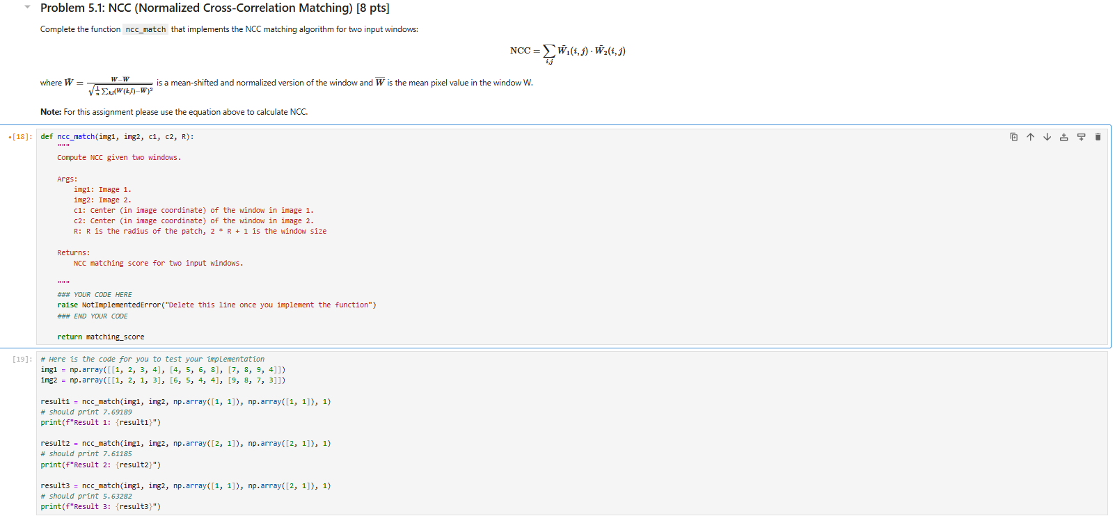  img1: Image 1. img2: Image 2. c1: Center (in image coordinate)