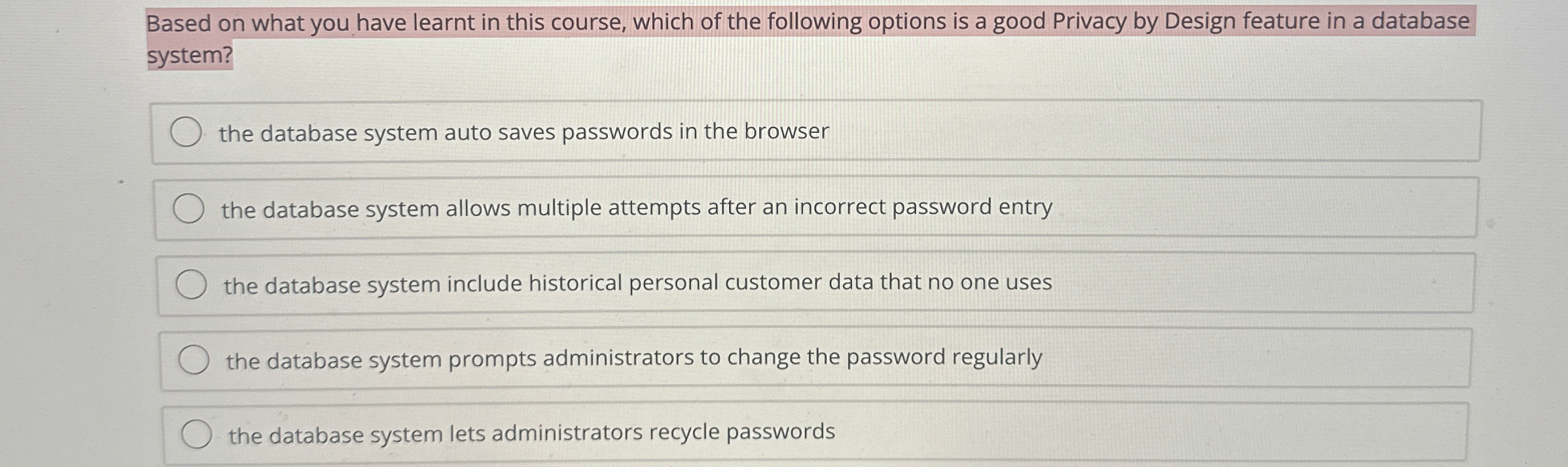 Based on what you have learnt in this course,