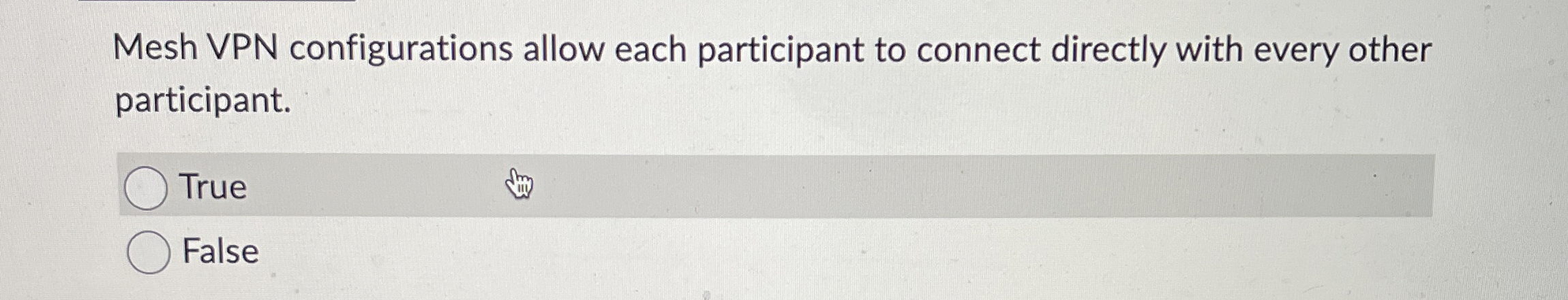Mesh VPN configurations allow each participant to