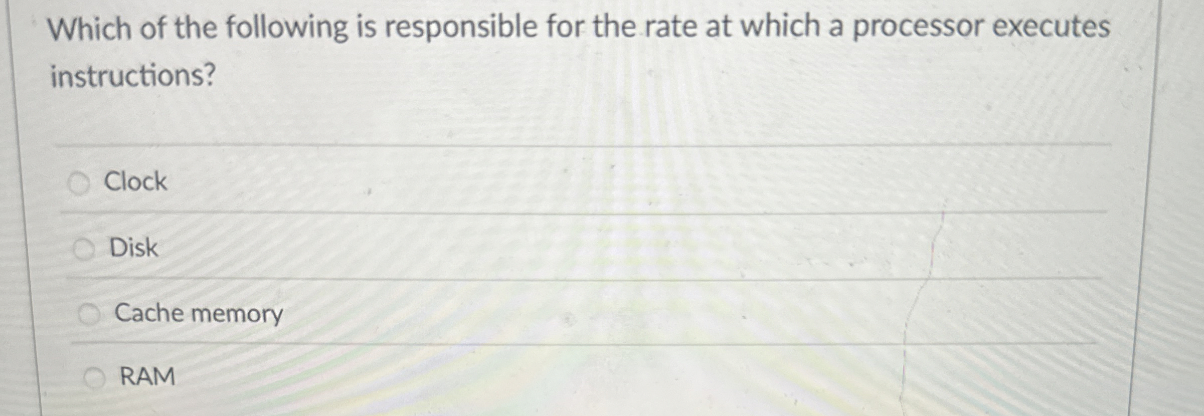 Which of the following is responsible for the