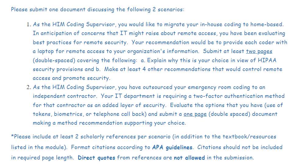 Please submit one document discussing the