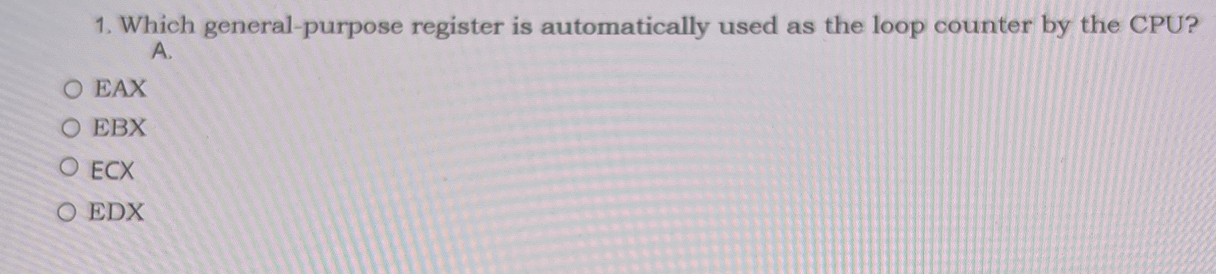 Which general - purpose register is automatically