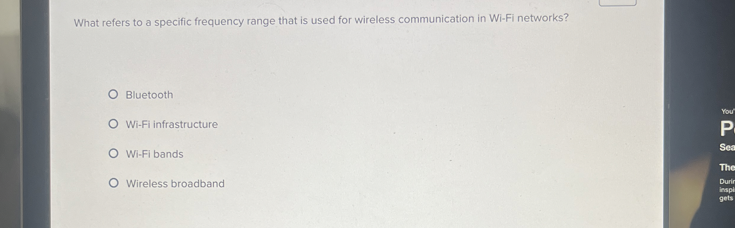 What refers to a specific frequency range that is
