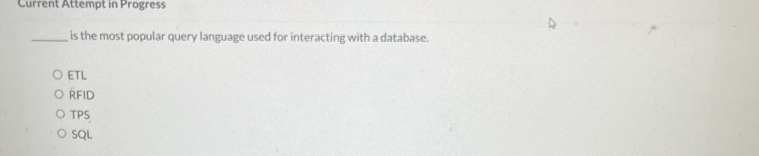 Current Attempt in Progress is the most popular