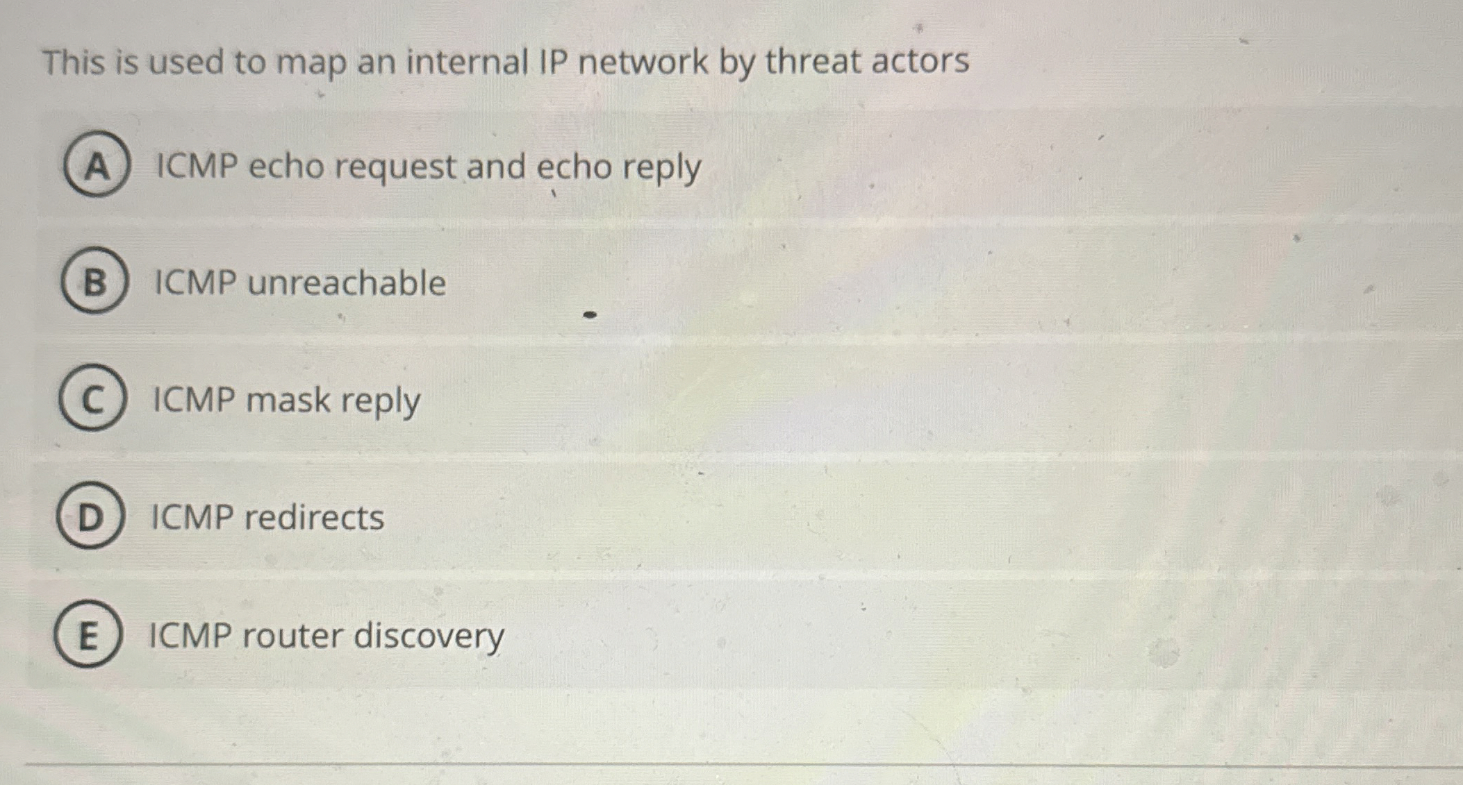 This is used to map an internal IP network by
