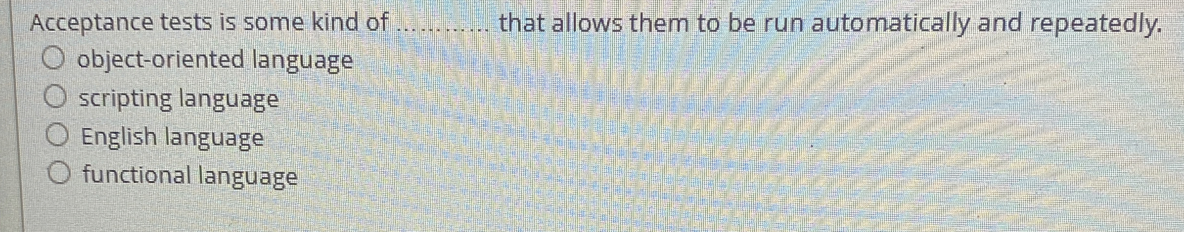 Acceptance tests is some kind of that allows them
