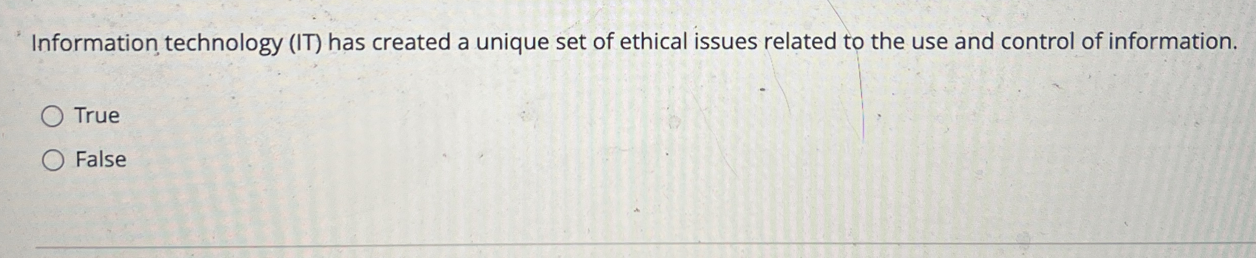 Information technology ( IT ) has created a