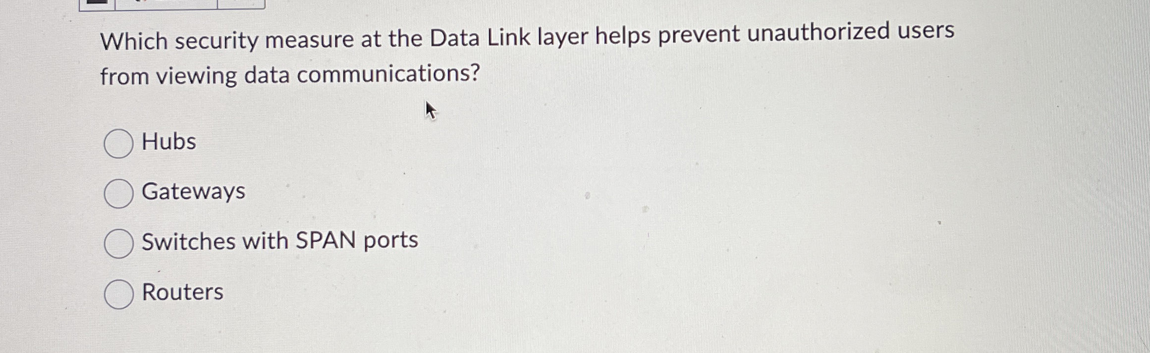Which security measure at the Data Link layer