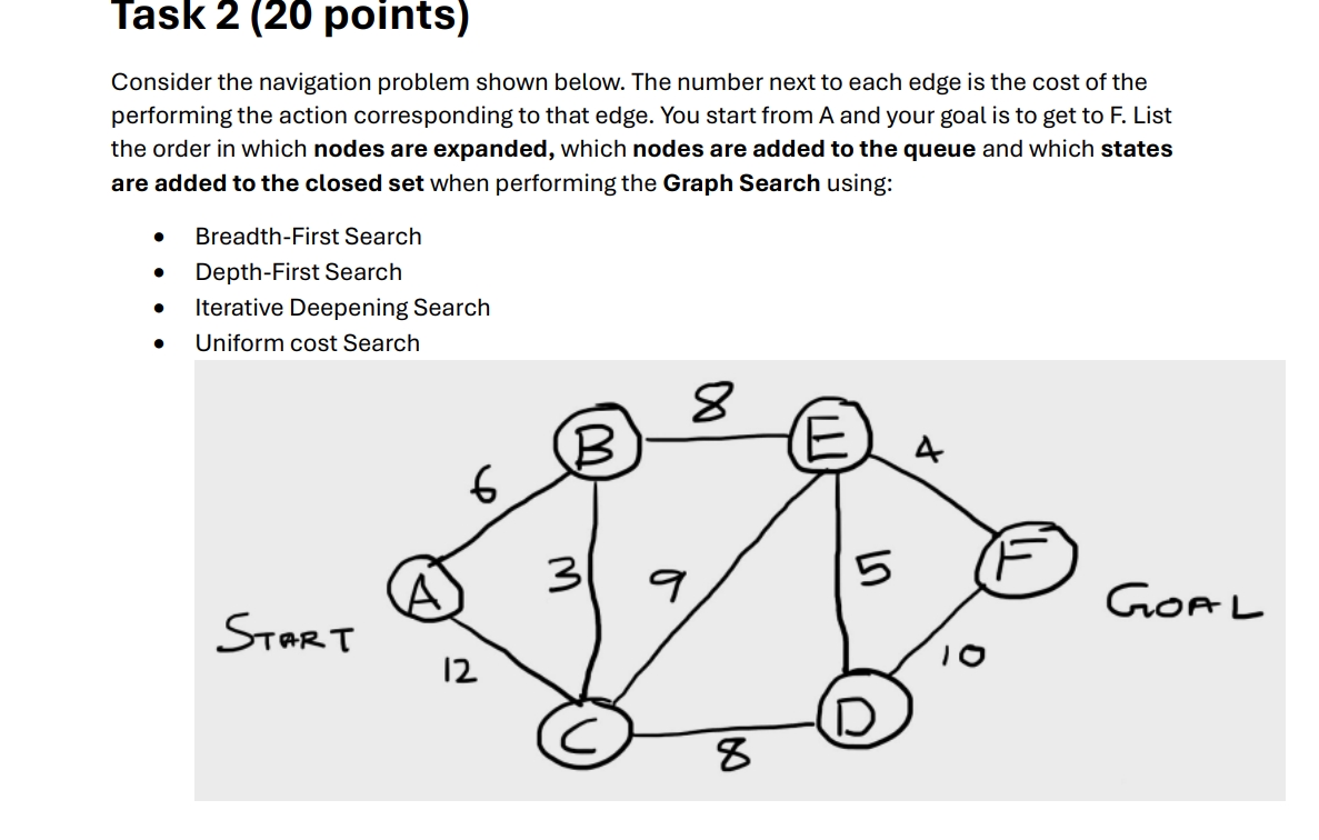 Task 2 ( 2 0 points ) Consider the navigation