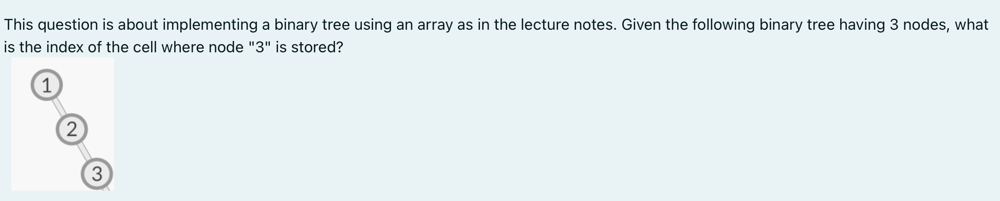This question is about implementing a binary tree