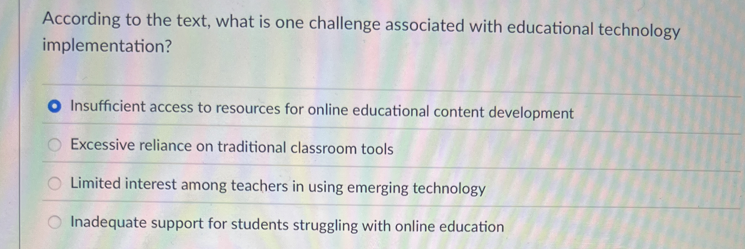 According to the text, what is one challenge