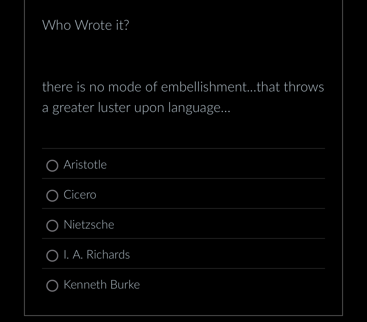 Who Wrote it ? there is no mode of
