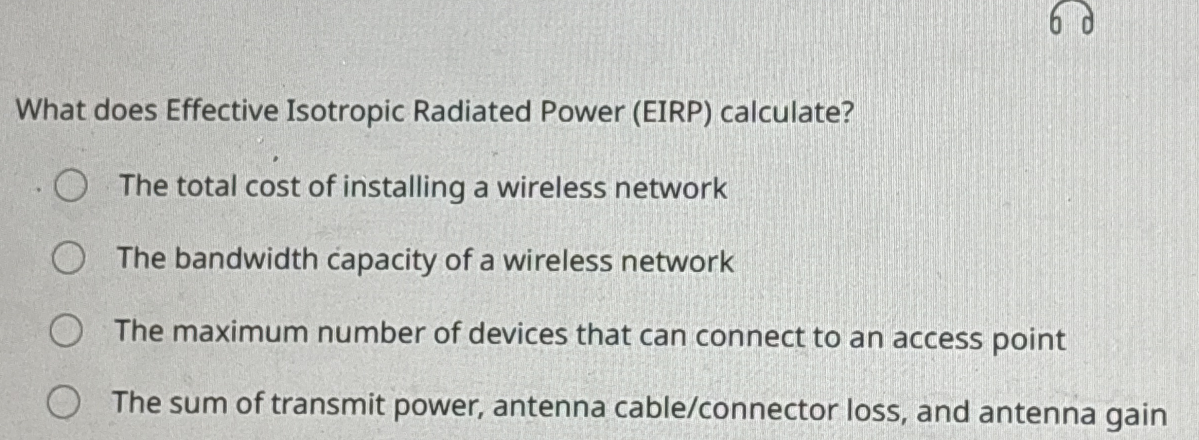 What does Effective Isotropic Radiated Power (
