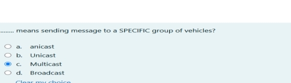 q , means sending message to a SPECIFIC group of