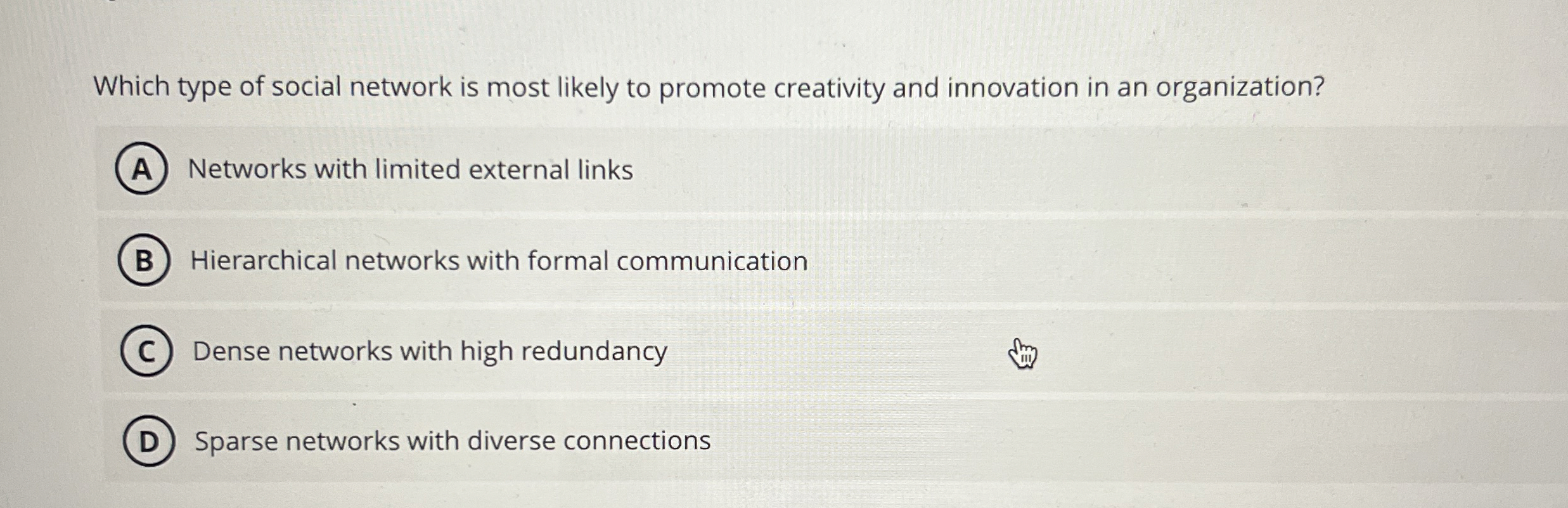Which type of social network is most likely to
