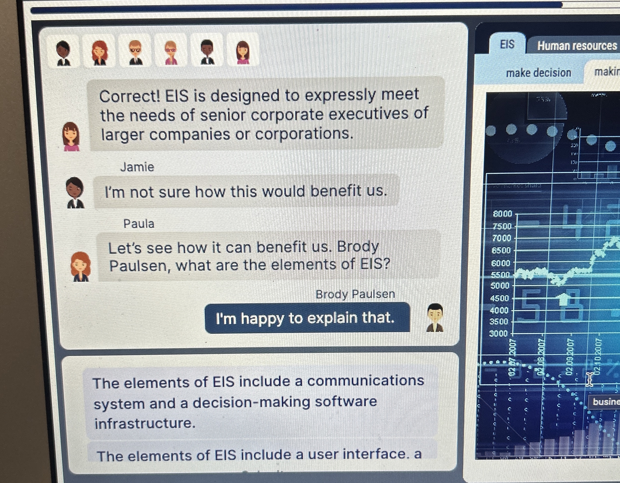 Correct! EIS is designed to expressly meet the