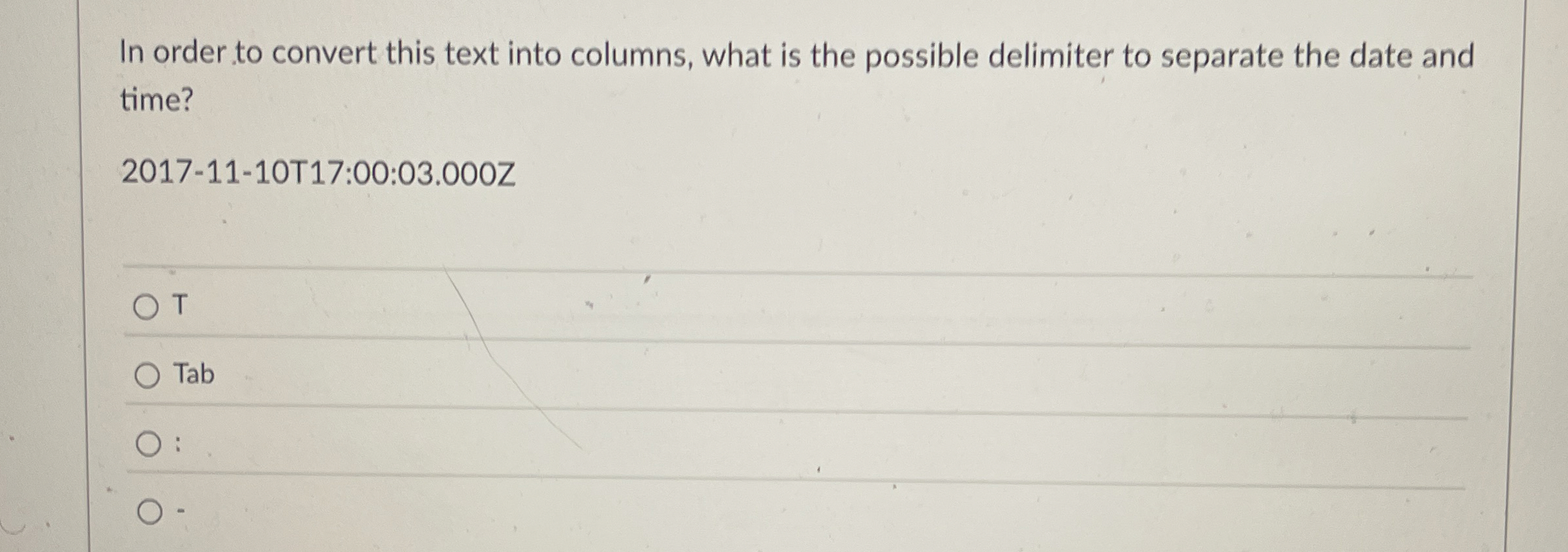 In order to convert this text into columns, what