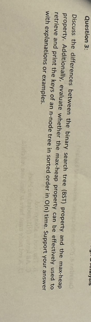 Question 3 : Discuss the differences between the
