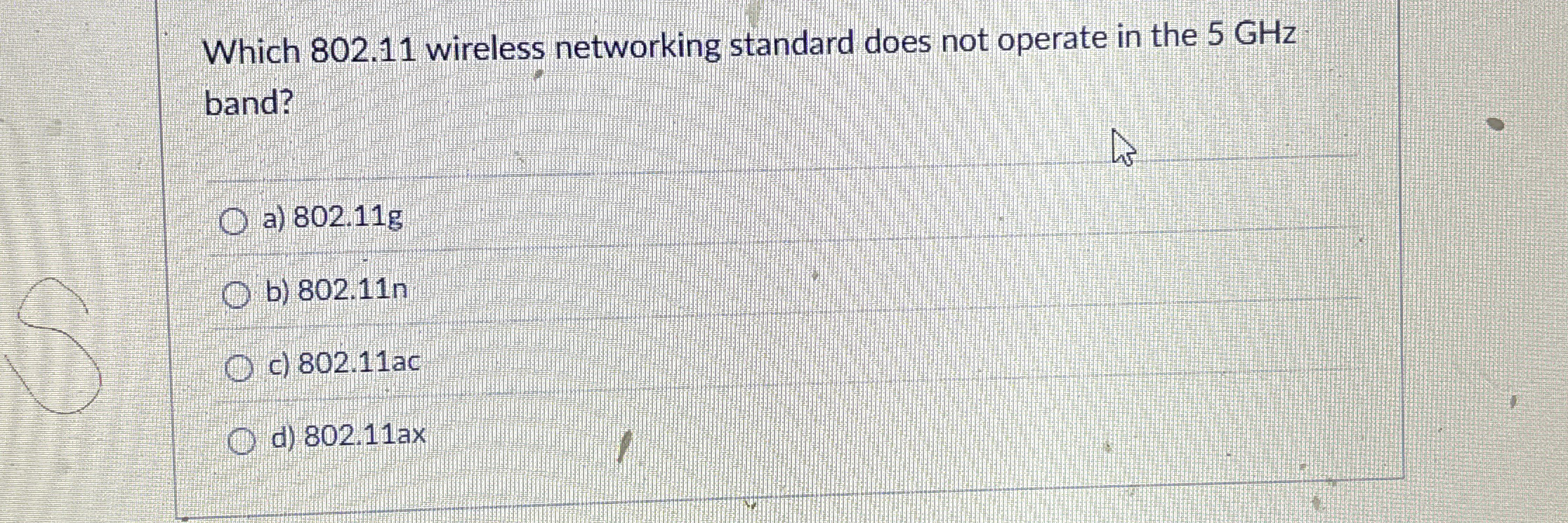 Which 8 0 2 . 1 1 wireless networking standard