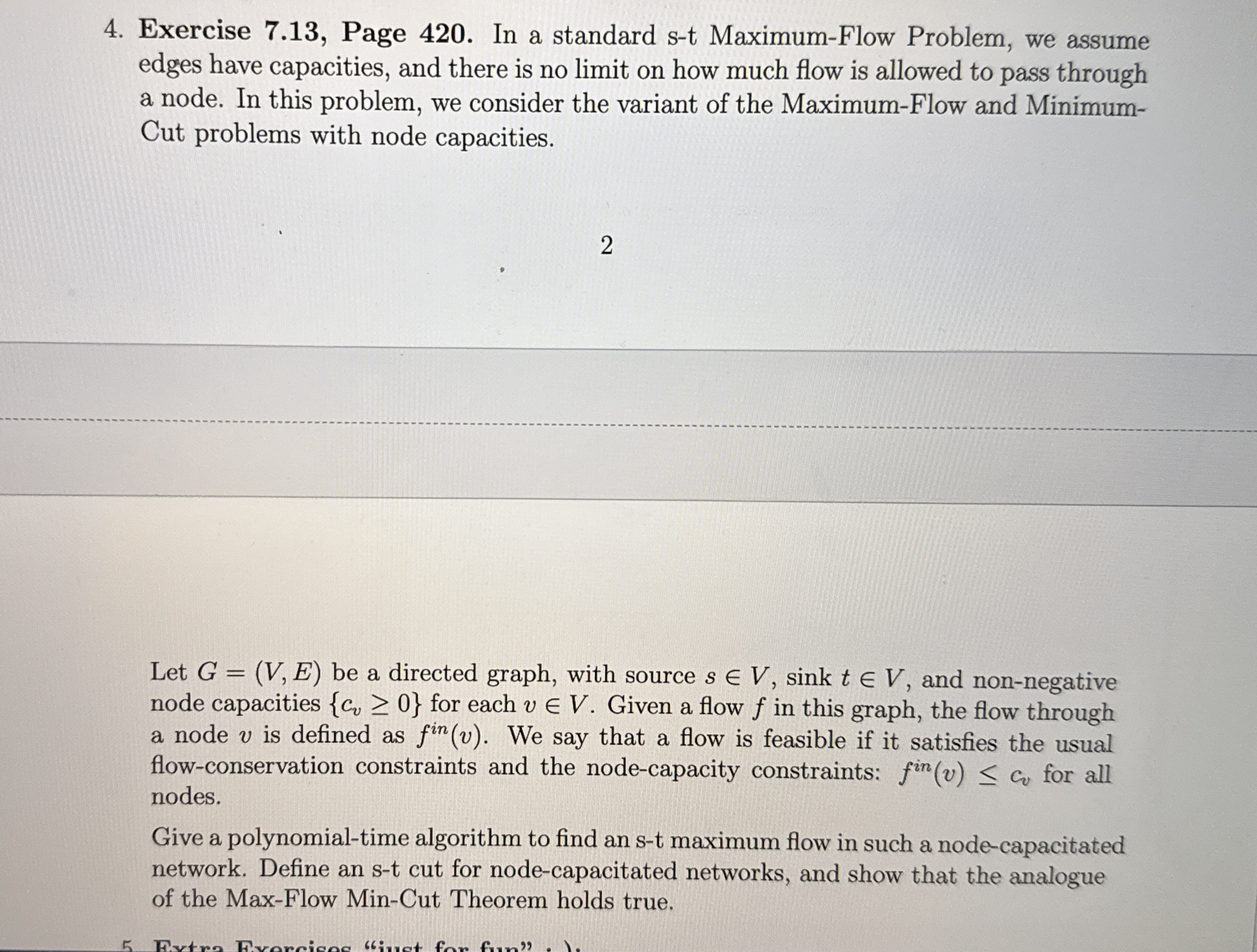 Exercise 7 . 1 3 , Page 4 2 0 . In a standard s -