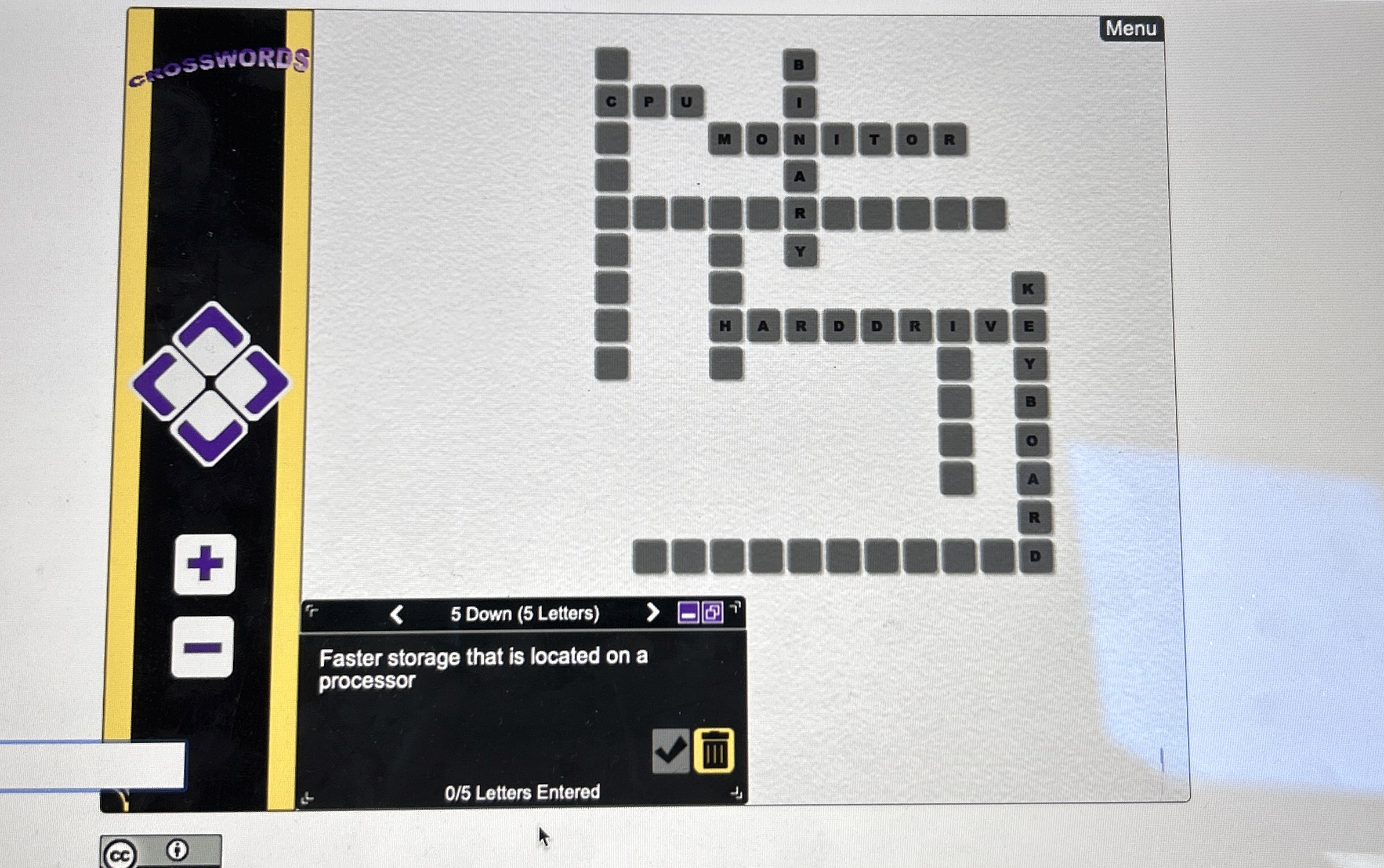 Energy that computers use to represent information