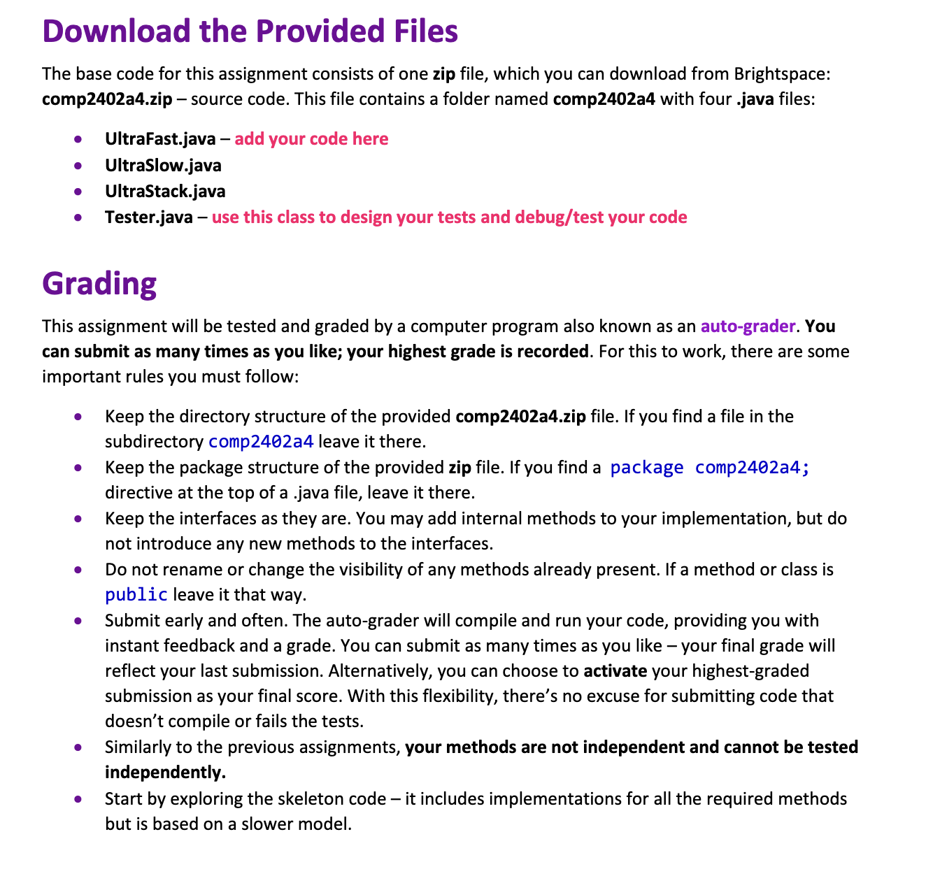 Download the Provided Files The base code for