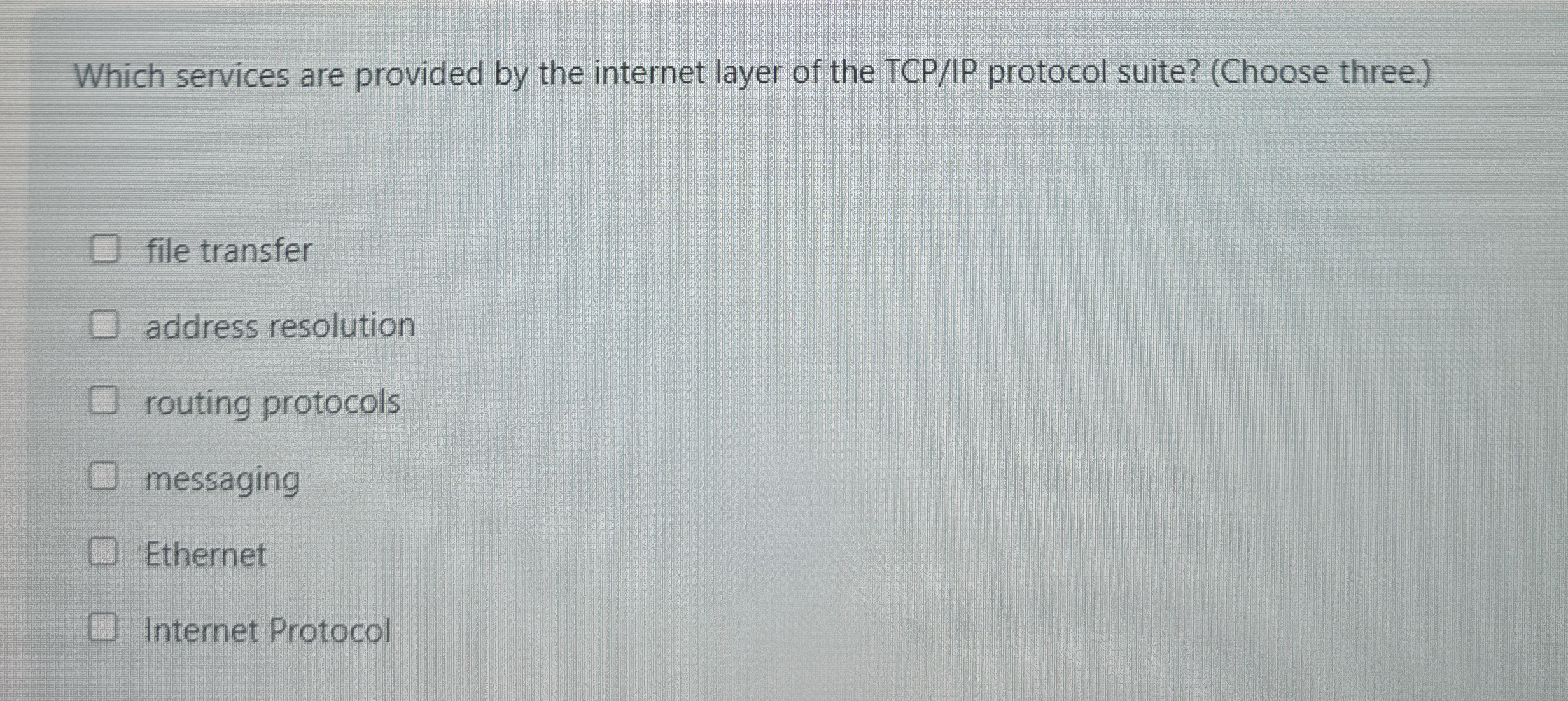 Which services are provided by the internet layer