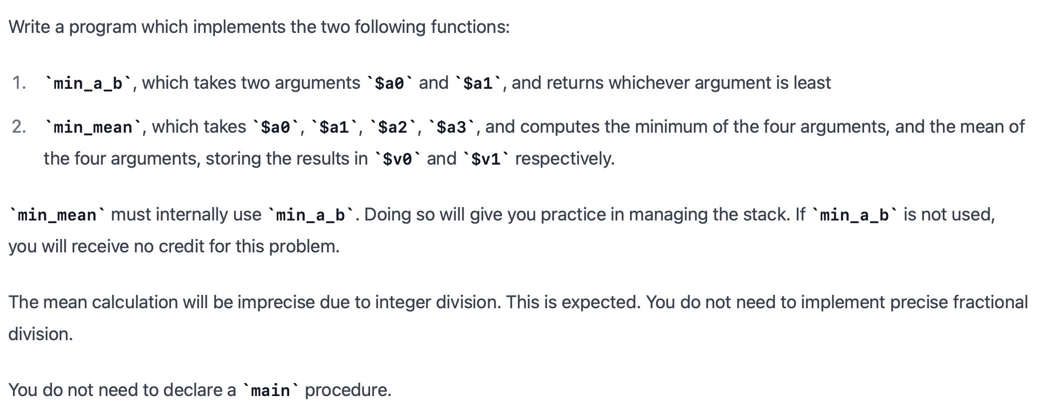 MIPS Assembly Programming. DO NOT, I repeat, DO