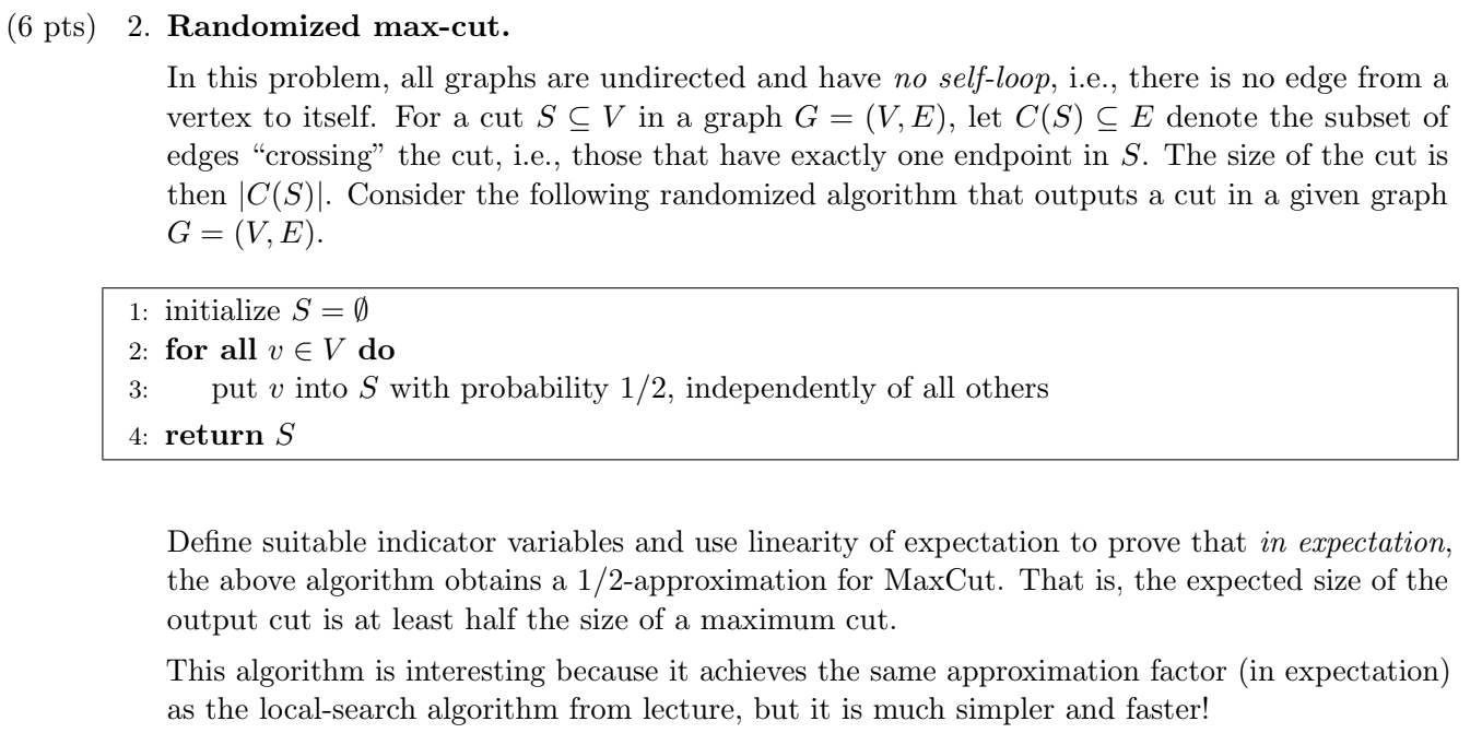\ ( ( 6 \ mathrm { pts } ) \ quad \ ) 2 .