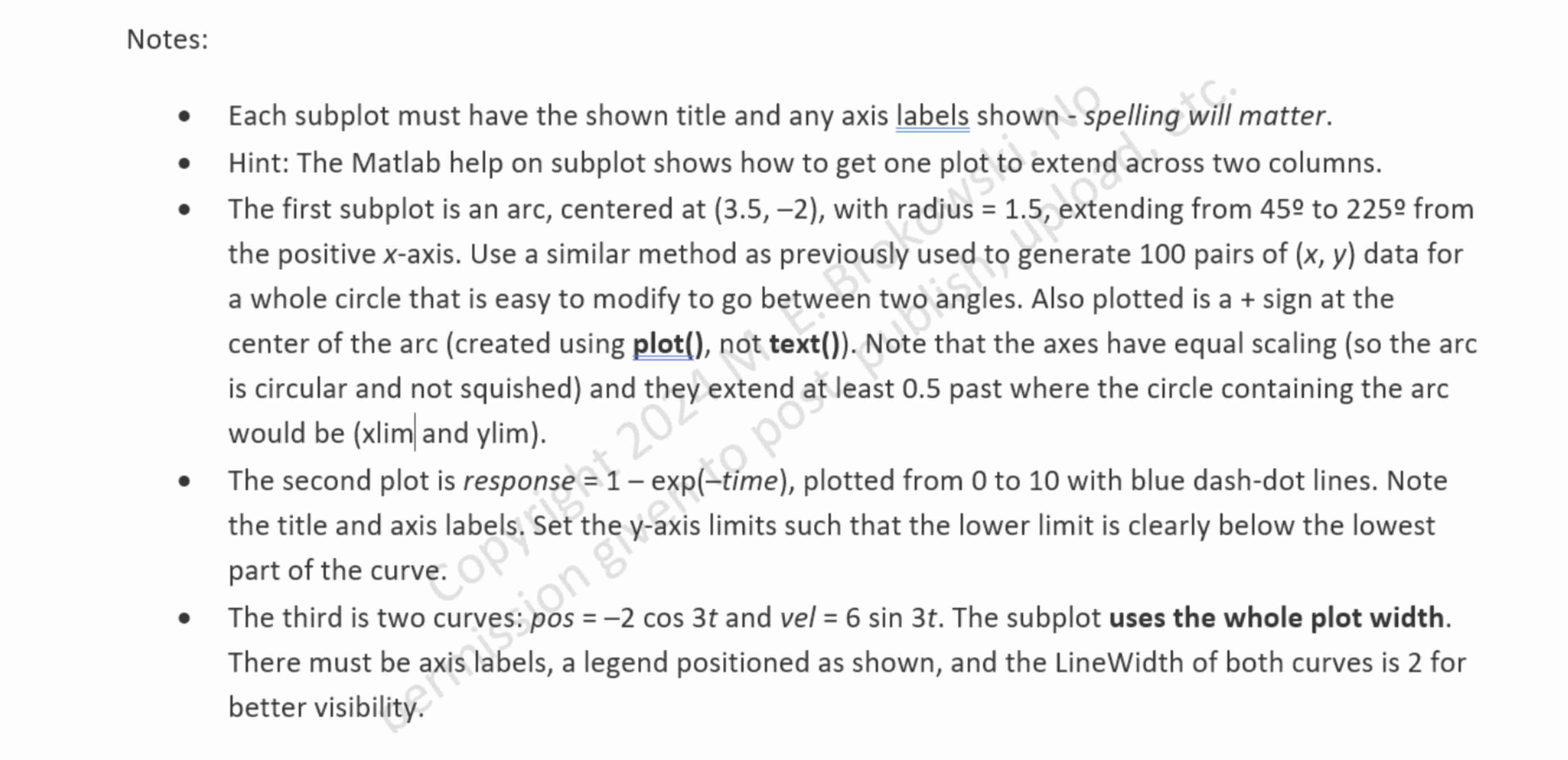 Help with this matlab problem Lab: Custom Figure