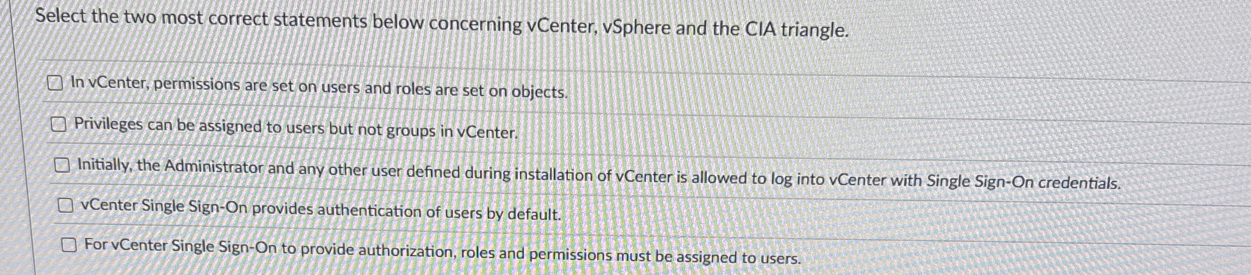 Select the two most correct statements below