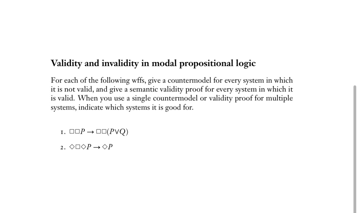 Validity and invalidity in modal propositional