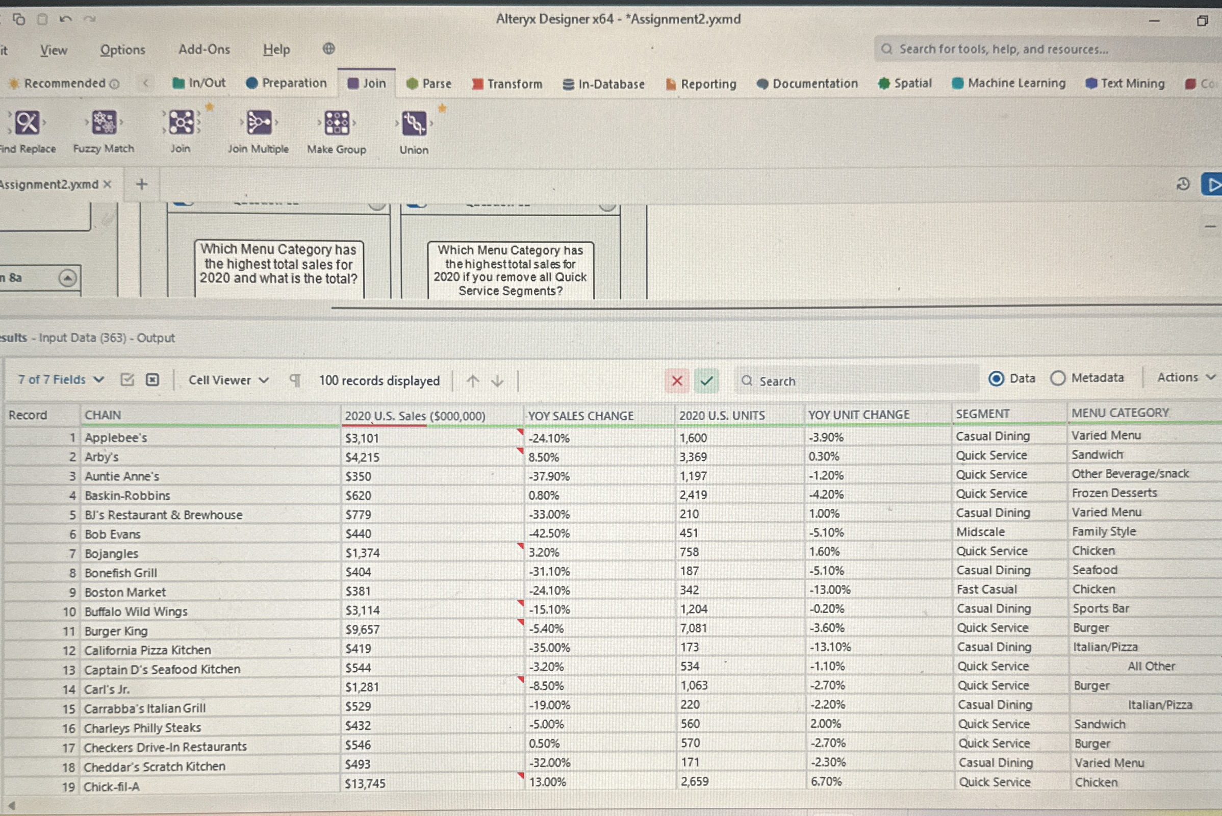 Alteryx Designer x 6 4 - 1 . Which Menu Category