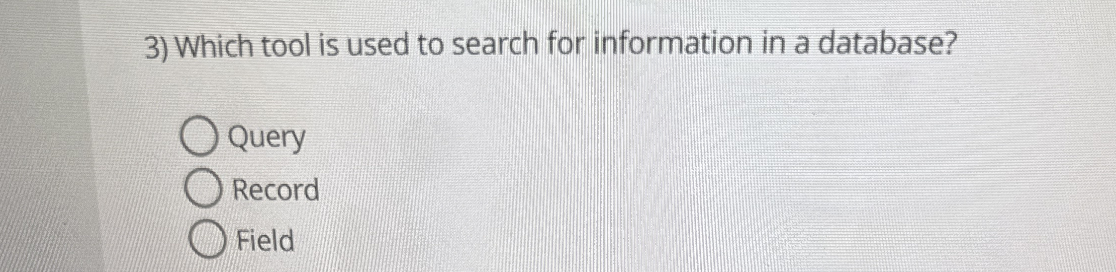 Which tool is used to search for information in a