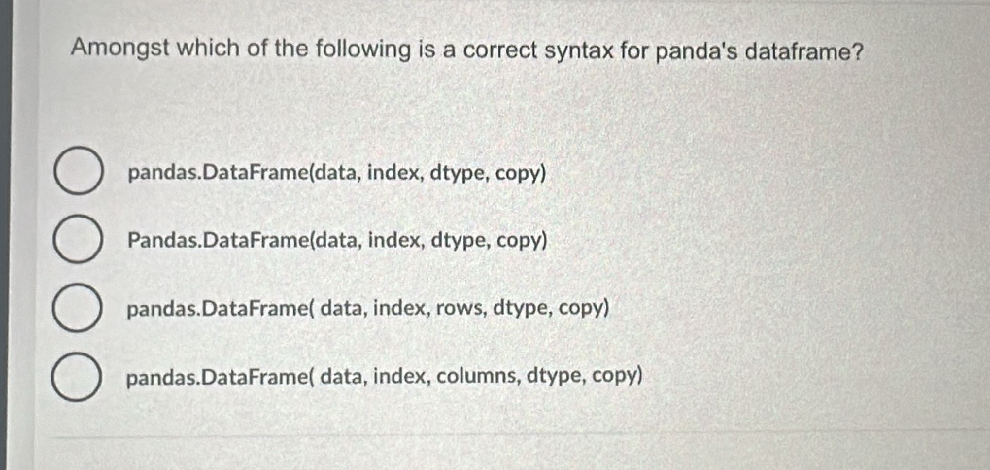 Amongst which of the following is a correct