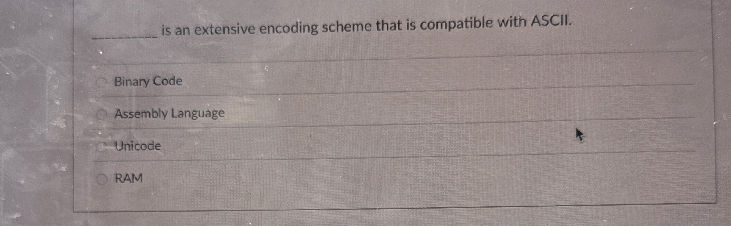is an extensive encoding scheme that is