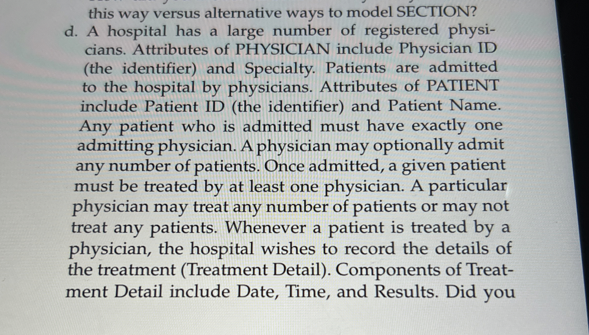 this way versus alternative ways to model