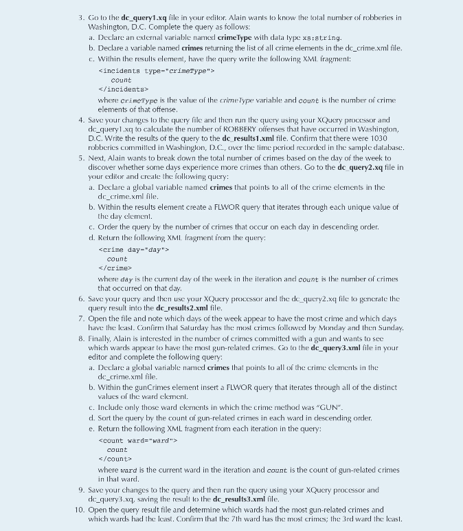 i need helpm with this in xml and xq coding