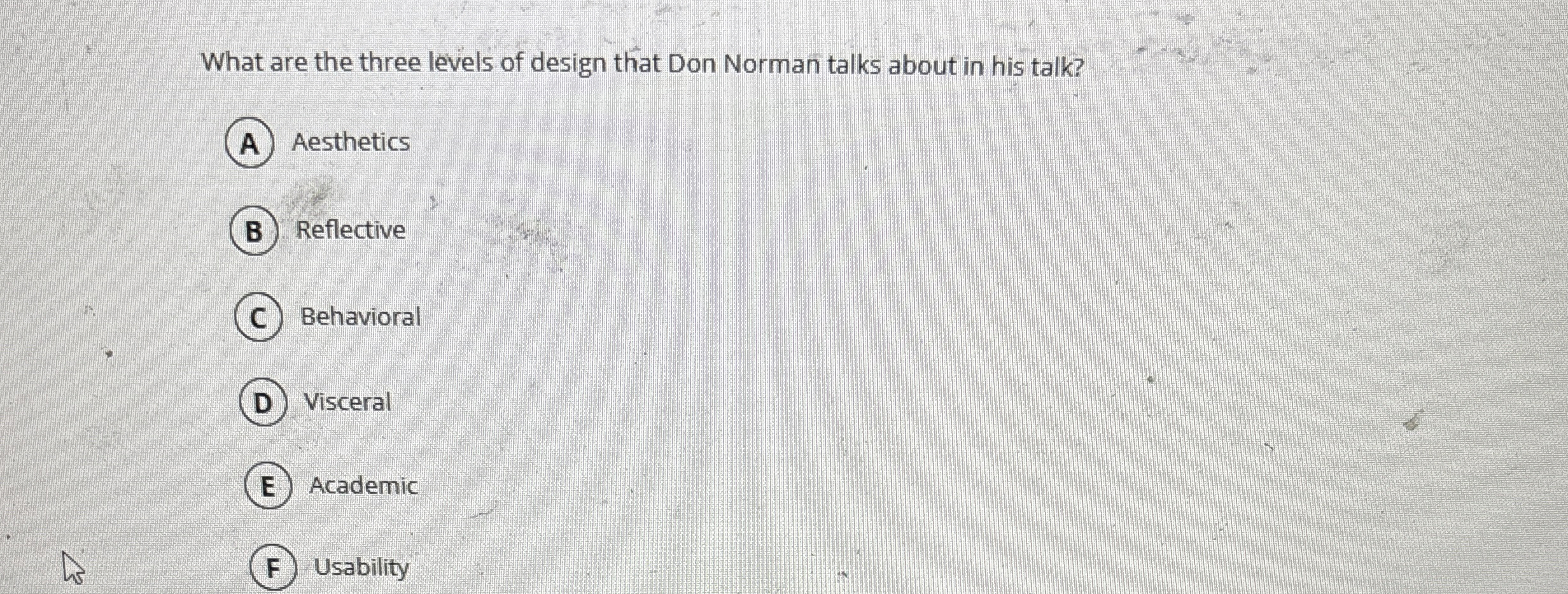 What are the three levels of design that Don