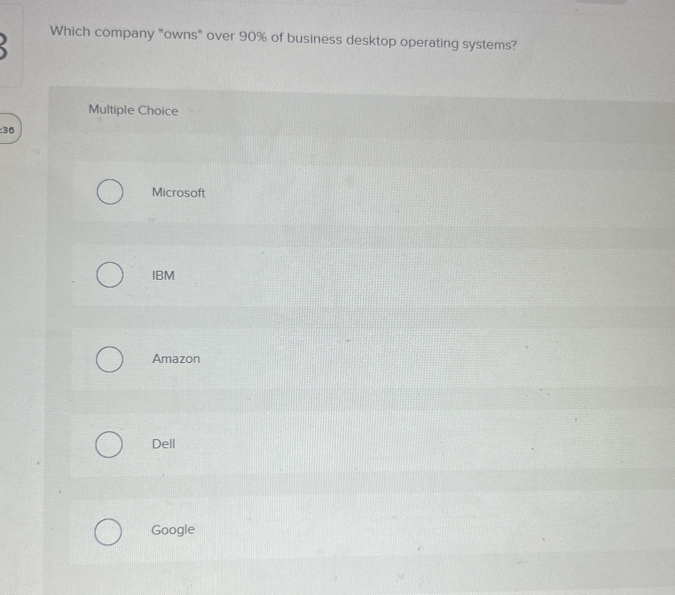 Which company "owns" over 9 0 % of business