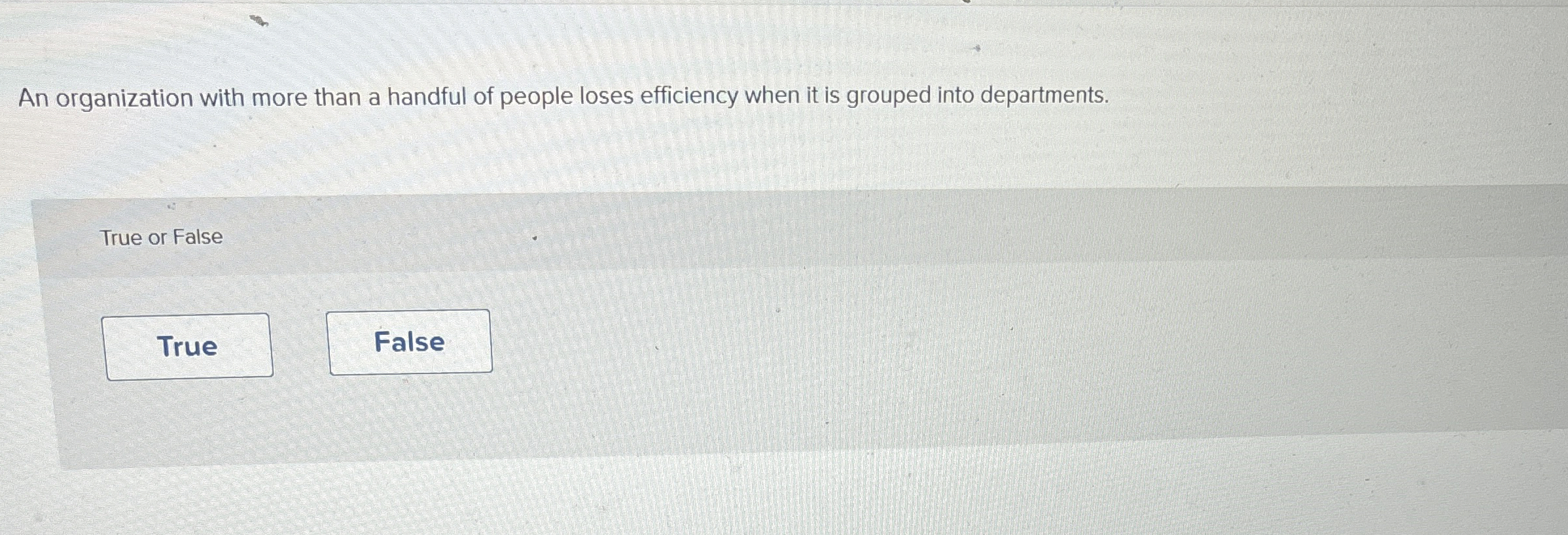 An organization with more than a handful of