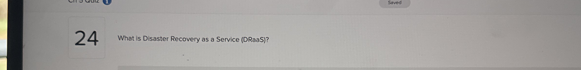 2 4 What is Disaster Recovery as a Service (