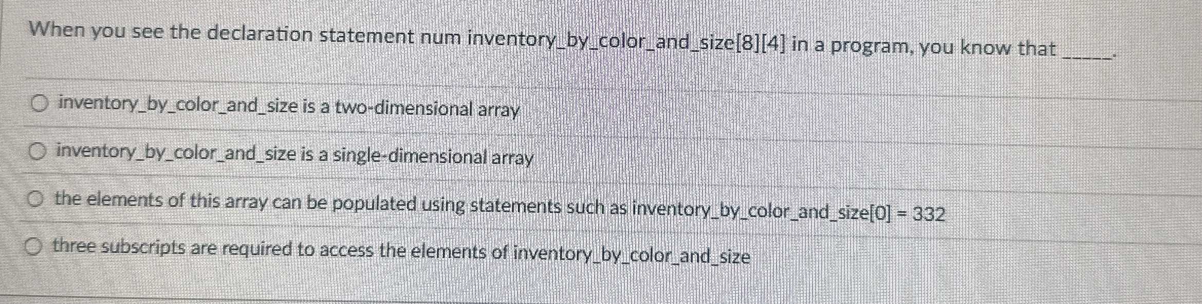 When you see the declaration statement num