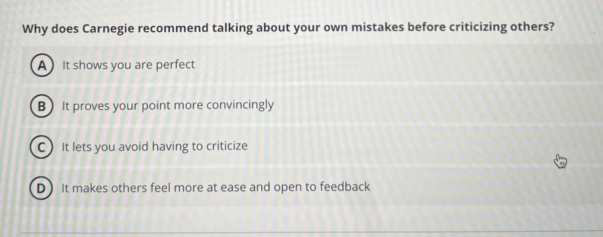 Why does Carnegie recommend talking about your