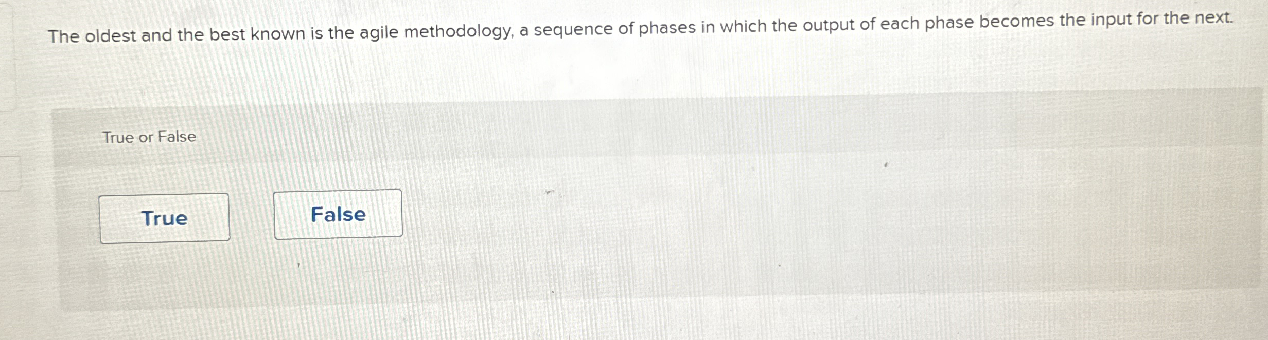 The oldest and the best known is the agile