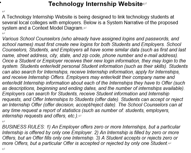 Based on the problem statement above, create a