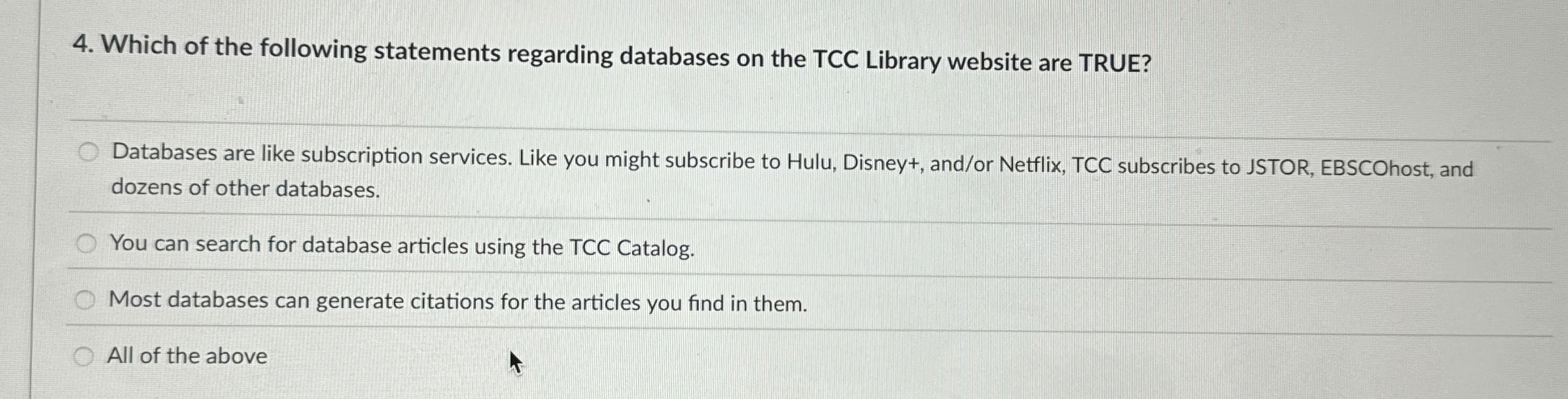 Which of the following statements regarding