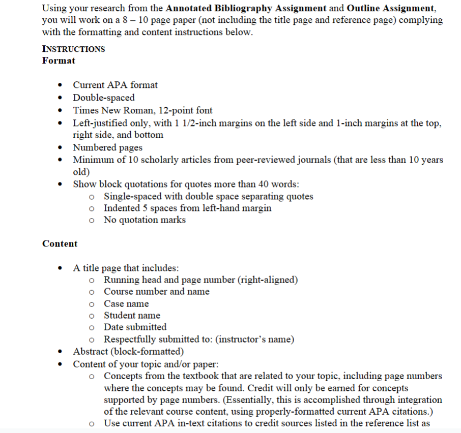 Using your research from the Annotated